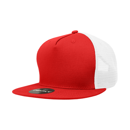 Decky 1040 Trucker Snapback Hats 5 Panel Caps High Profile Structured Blank Wholesale