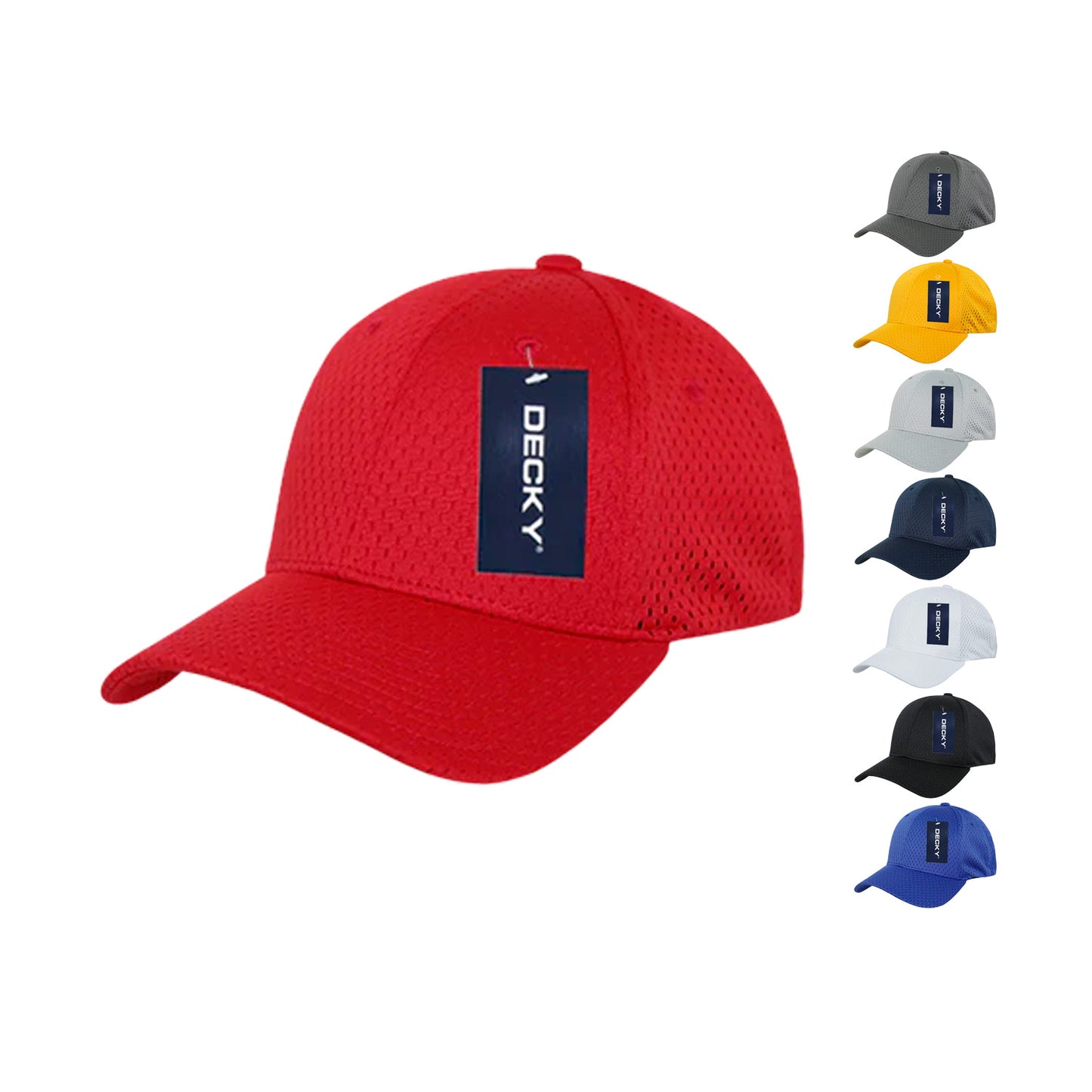 Decky 215 Mesh Jersey Flex Hats High Profile Dad Baseball Caps Curved Bill