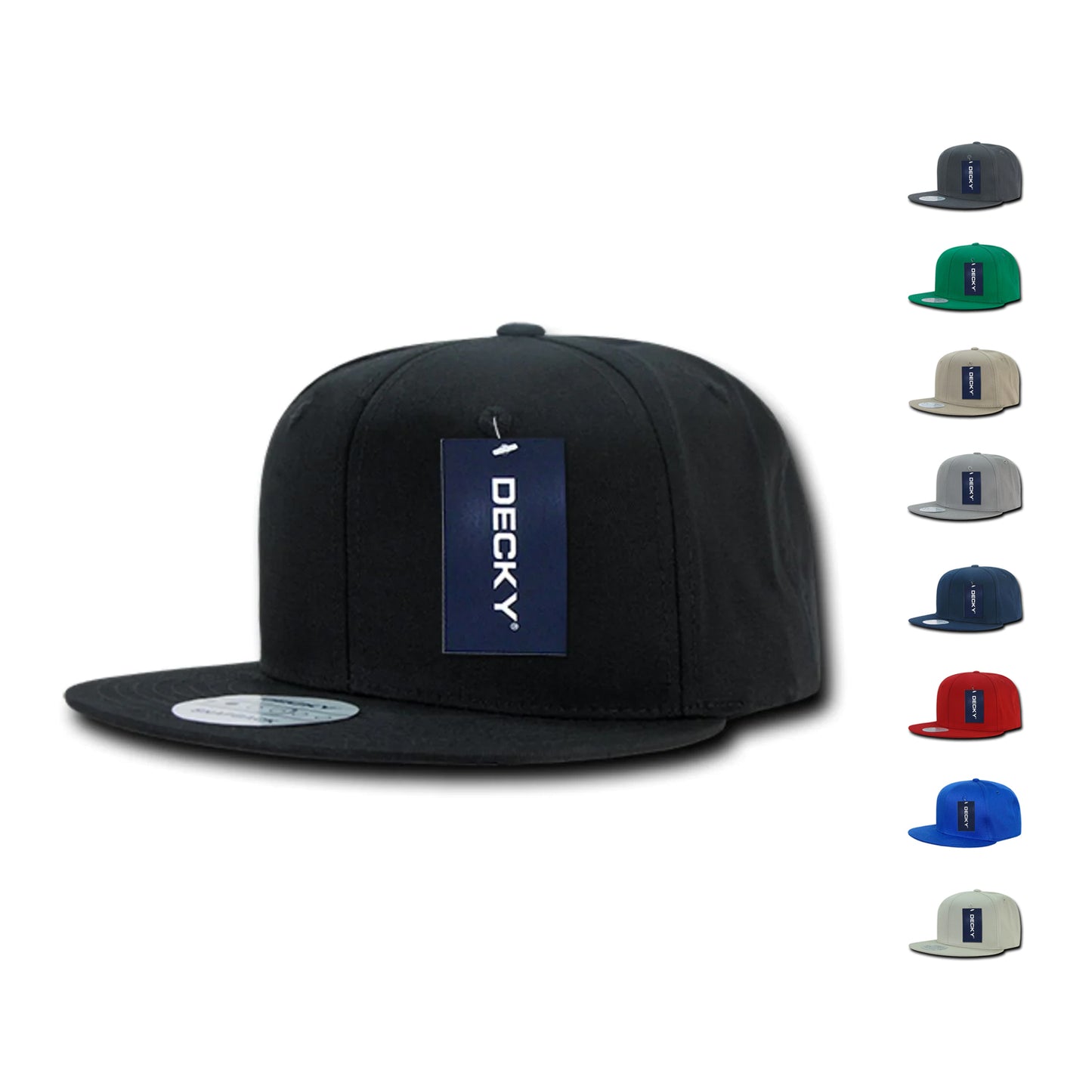 Decky 361 High Profile Snapback Hats 6 Panel Flat Bill Baseball Caps Blank Wholesale