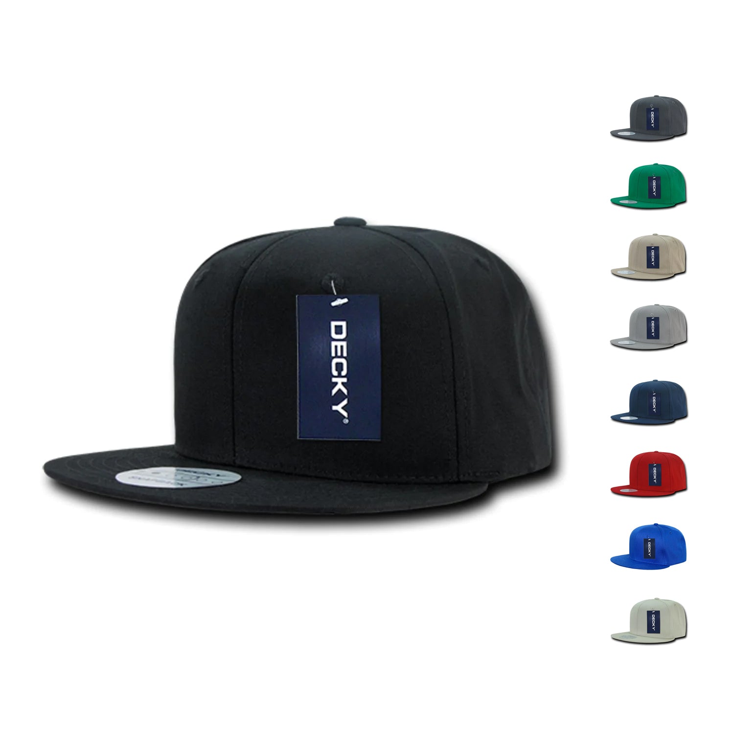 Decky 361 High Profile Snapback Hats 6 Panel Flat Bill Baseball Caps Blank Wholesale