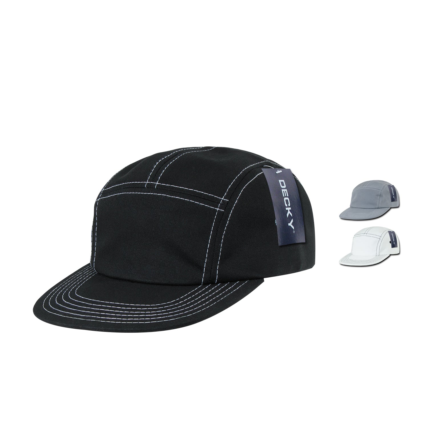 Decky 997 5 Panel Contra Stitch Racer Racing Hats Jockey Camper Biker ...