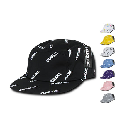 Cuglog C10 Logo Printed Racer Racing Jockey Biker Hats 5 Panel Caps Men Wome