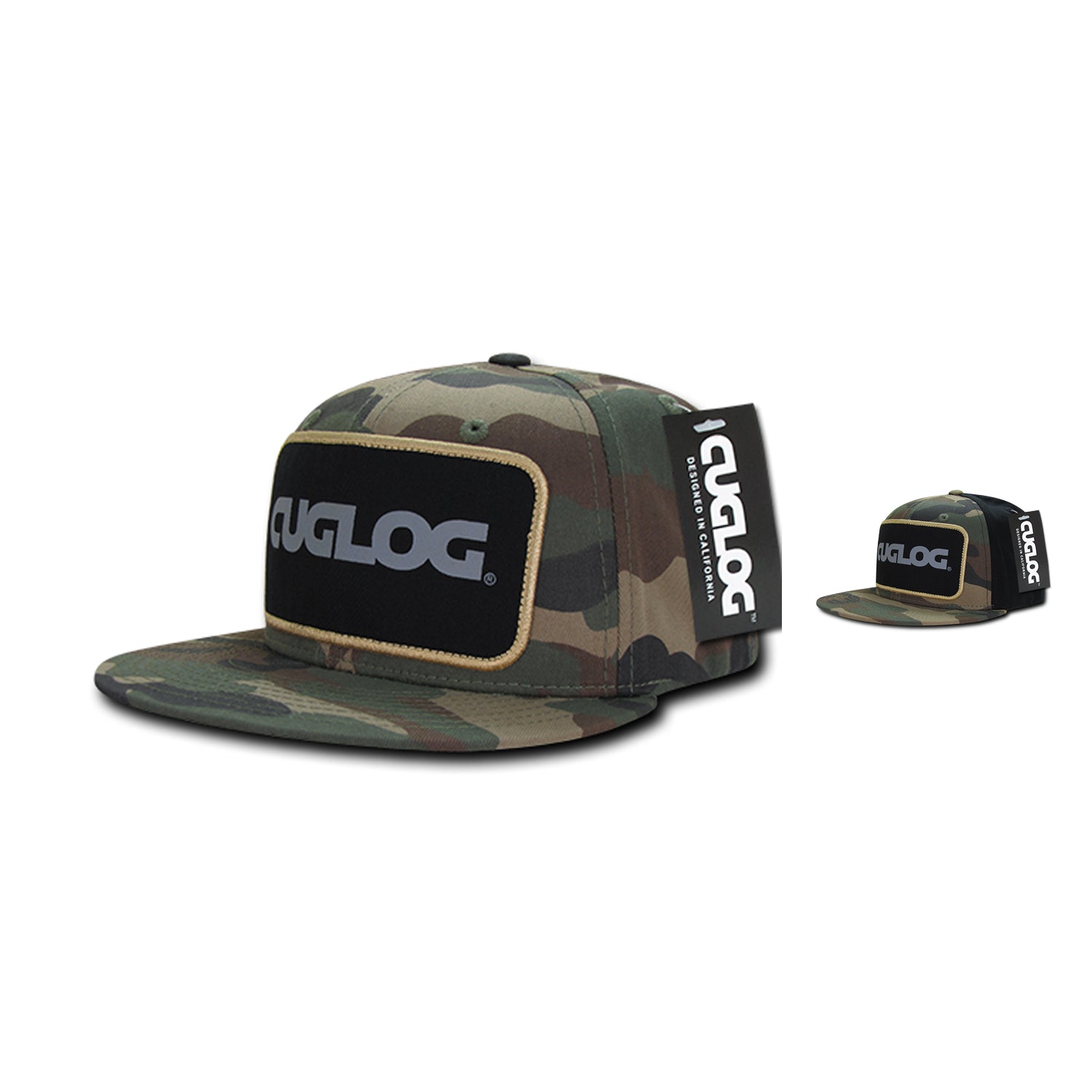 Cuglog C31 Patch Snapback Hats 6 Panel Structured Retro Stylish Caps 