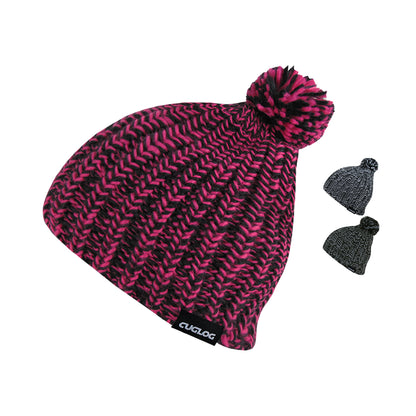 Cuglog K021 Hewitts Knit Pom Pom Beanies Hats Winter Ski Caps Women Men