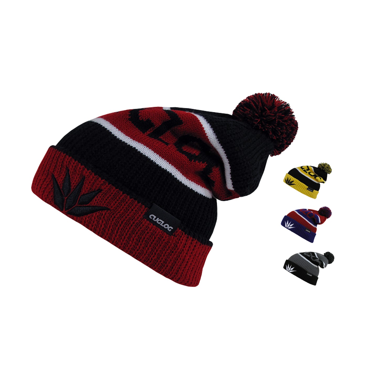 Cuglog K038 Cotopaxi Knit Pom Pom Beanies Hats Fuzzy Ball Winter Ski Caps