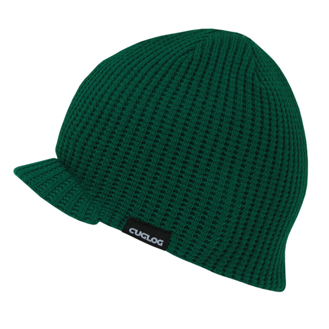 Cuglog K006 McKinley Waffle Knit Visor Beanies Hats Winter Ski Caps 