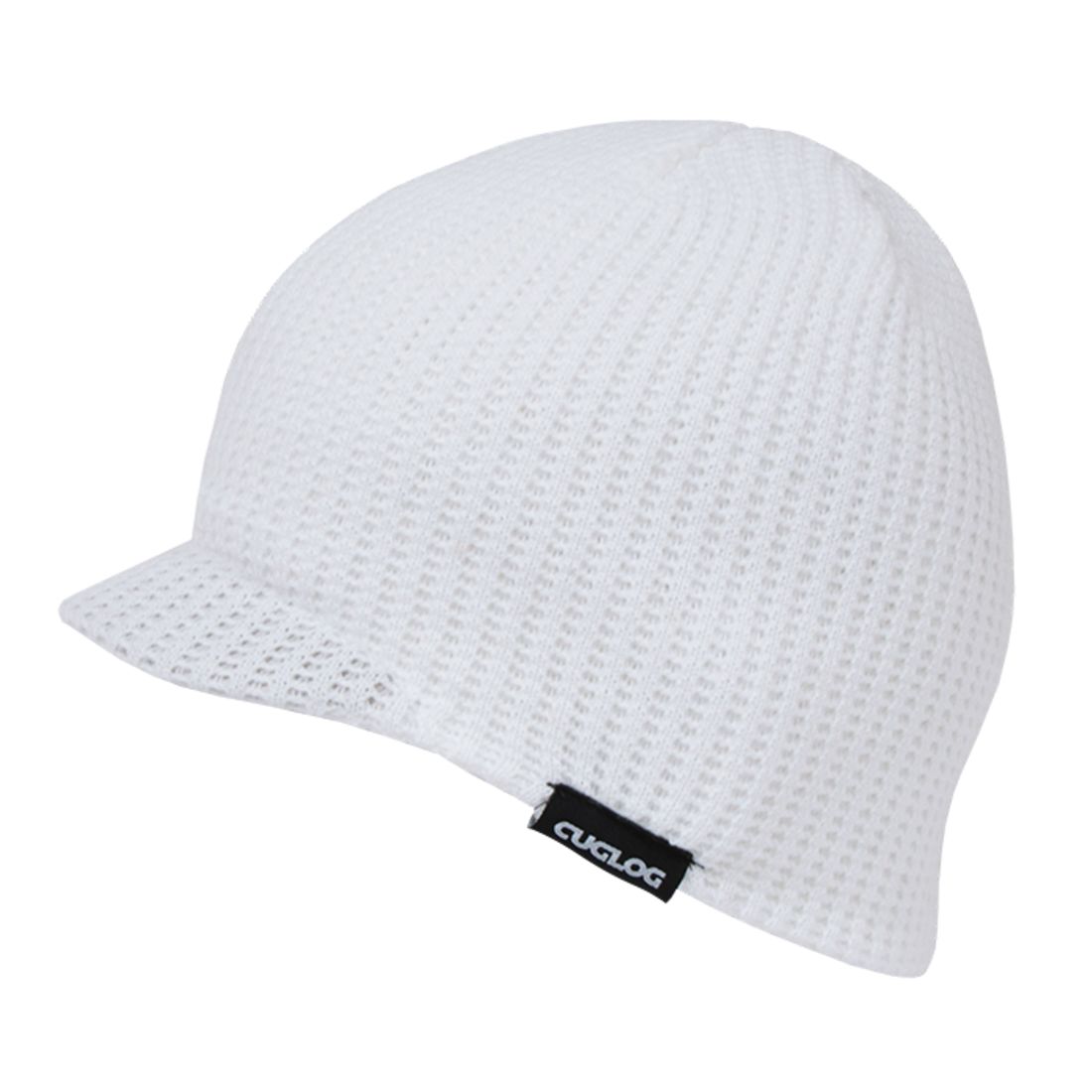 Cuglog K006 McKinley Waffle Knit Visor Beanies Hats Winter Ski Caps 