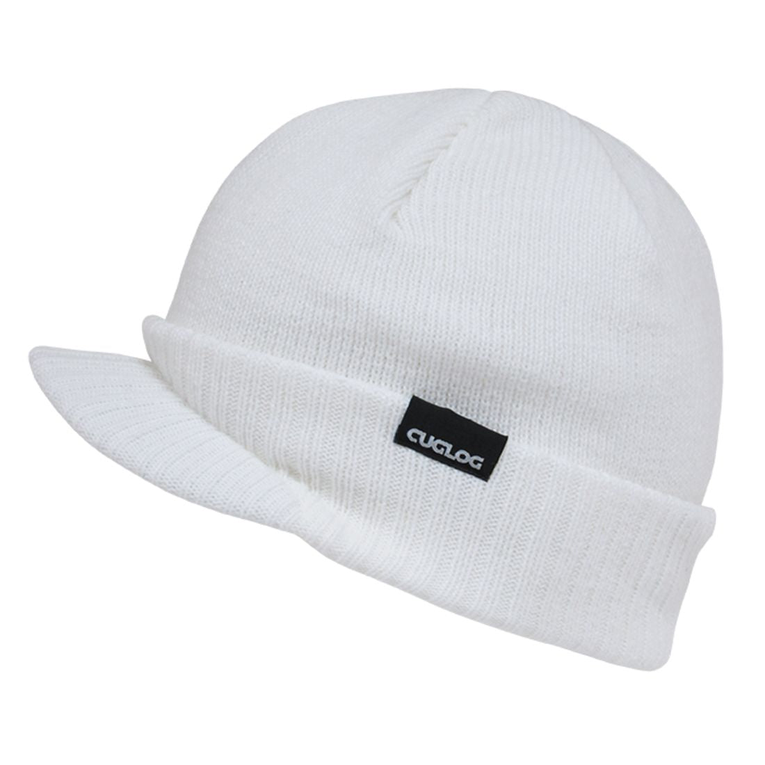 Cuglog K010 Ribbd Cuffed Knit Beanies Hats Winter Ski Hybricap GI Visor Caps