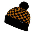 Cuglog K019 Changbai Checker Cuffed Knit Pom Pom Beanies Hats Winter Ski Caps