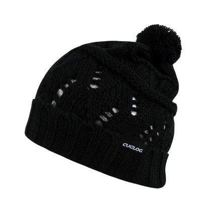 Cuglog K027 Ben Nevis Long Cuffed Slouchy Knit Pom Beanies Hats Winter Ski Caps