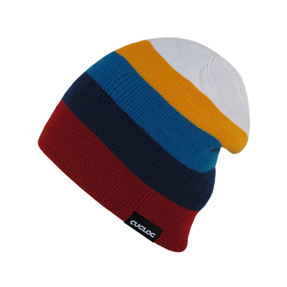 Cuglog K033 Rushmore Colorful Striped Knit Beanies Hats Winter Ski Caps