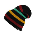 Cuglog K039 Rasta Cuffed Slouched Striped Knit Beanies Hats Winter Ski Caps