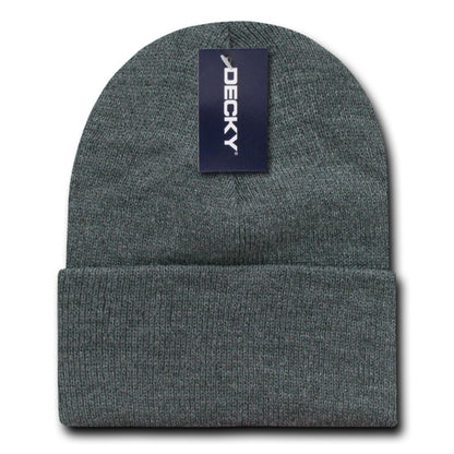 Decky KC Short Cuffed Knit Beanies Hats Winter Warm Ski Skull Caps Blank