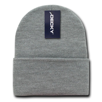 Decky KC Short Cuffed Knit Beanies Hats Winter Warm Ski Skull Caps Blank