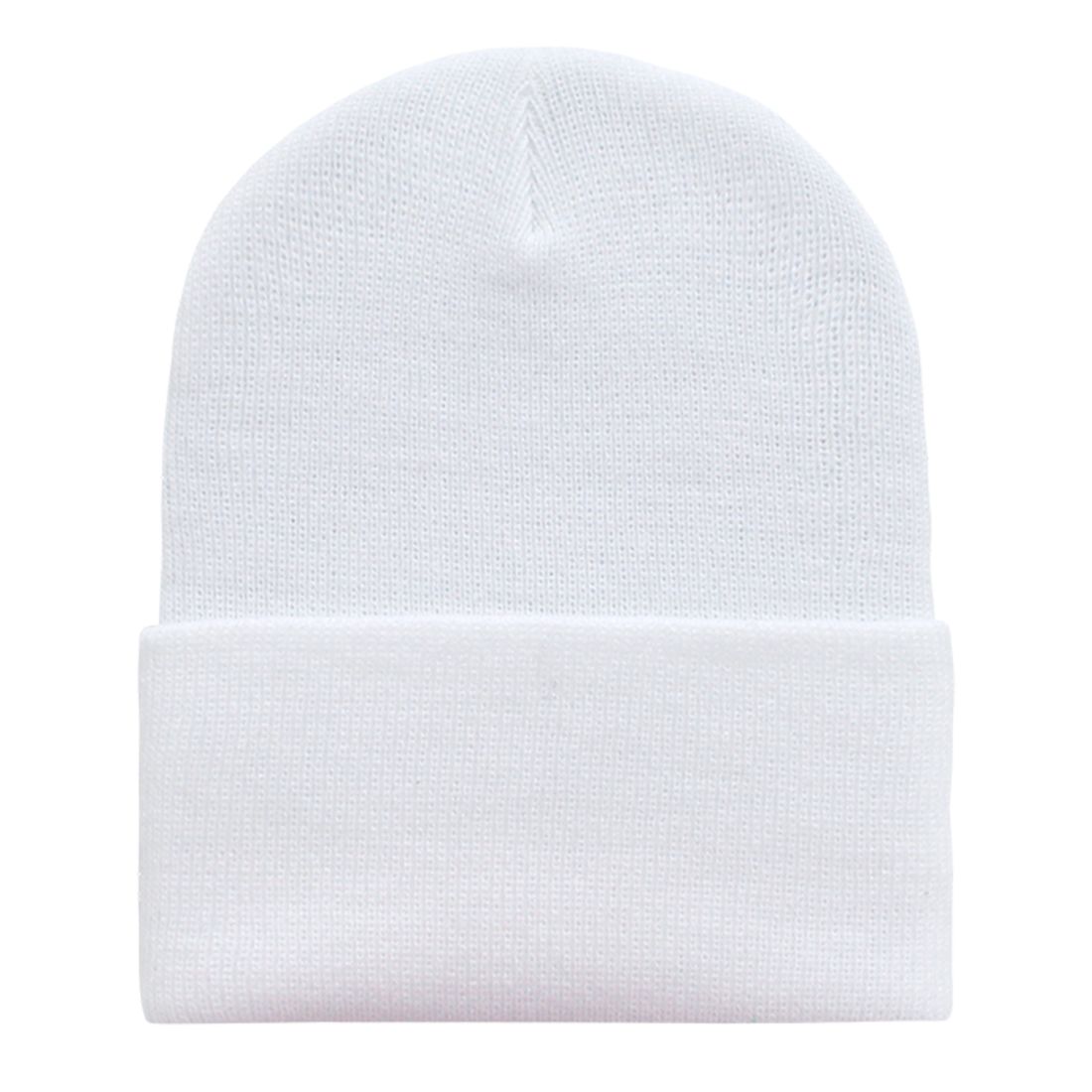 Decky KC Short Cuffed Knit Beanies Hats Winter Warm Ski Skull Caps Blank