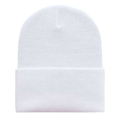 Decky KC Short Cuffed Knit Beanies Hats Winter Warm Ski Skull Caps Blank