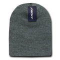 Decky KCS Short Uncuffed Knit Beanies Hats Winter Warm Ski Skull Caps Snug Blank