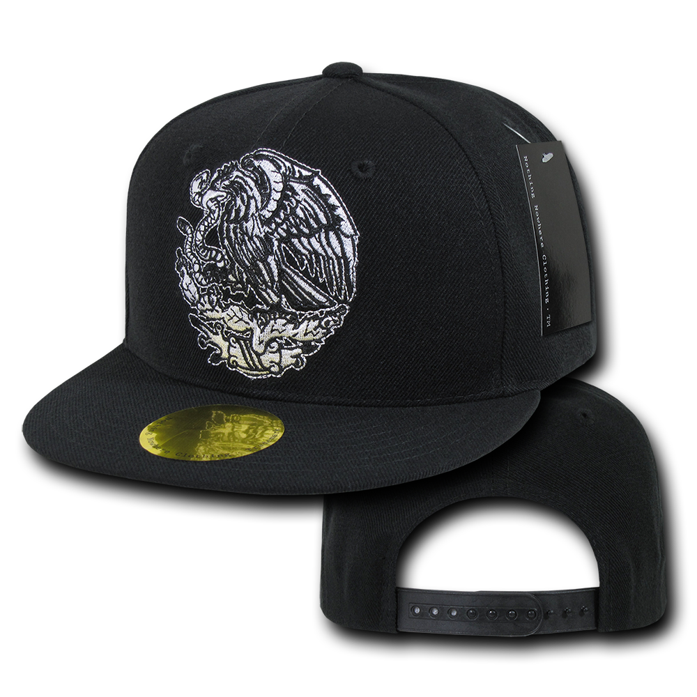 Nothing Nowhere N14 Retro Eagle Snapback Hats 6 Panel Flat Bill Caps Constructed