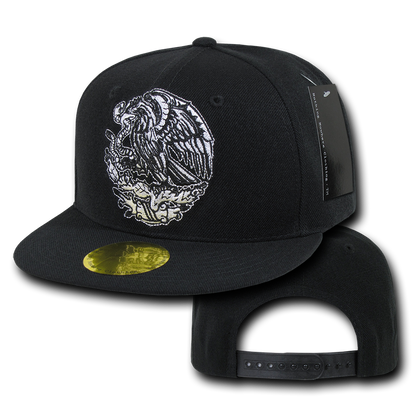 Nothing Nowhere N14 Retro Eagle Snapback Hats 6 Panel Flat Bill Caps Constructed