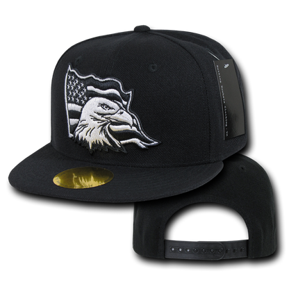Nothing Nowhere N14 Retro Eagle Snapback Hats 6 Panel Flat Bill Caps Constructed