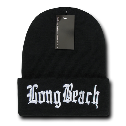 Nothing Nowhere N21 City Cuffed Long Beanies Hats Winter Warm Ski Skull Caps Snug