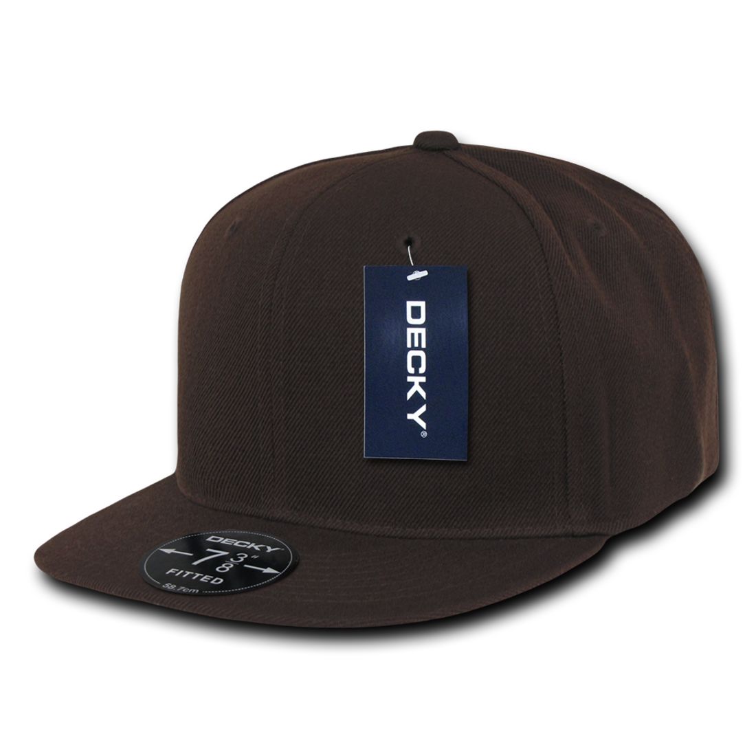 Decky RP1 Retro Fitted Snapback Hats High Crown 6 Panel Flat Bill Baseball Caps