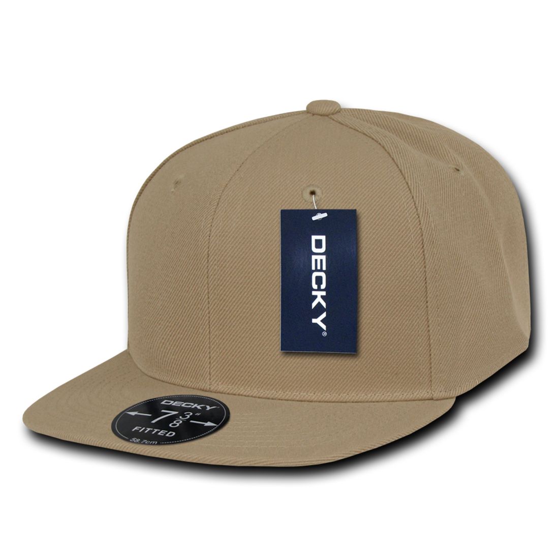 Decky RP1 Retro Fitted Snapback Hats High Crown 6 Panel Flat Bill Baseball Caps