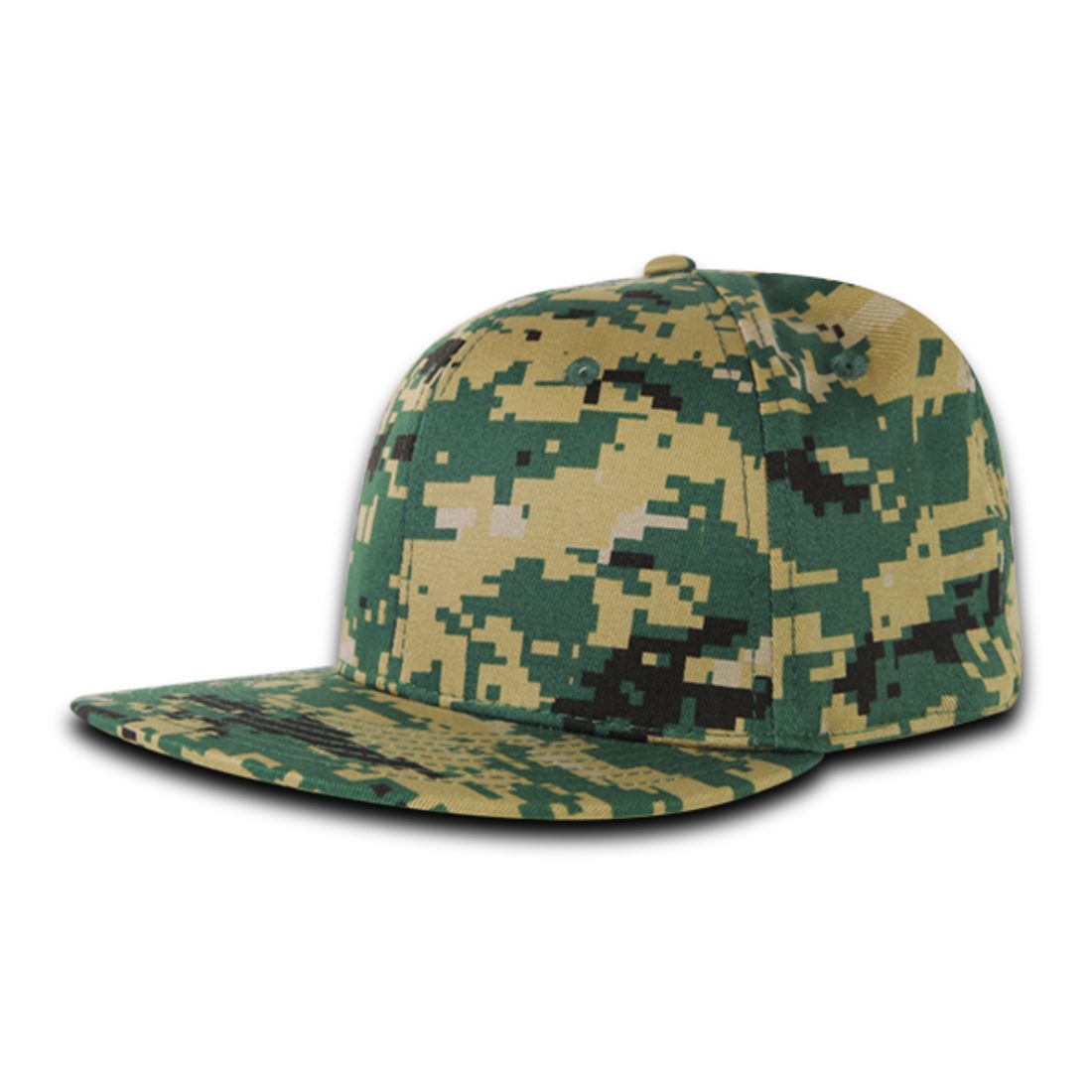 Decky RP1 Retro Fitted Snapback Hats High Crown 6 Panel Flat Bill Baseball Caps