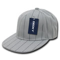 Decky RP3 Pin Stripe Fitted Snapback Hats High Crown 6 Panel Flat Bills Baseball Caps