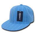 Decky RP3 Pin Stripe Fitted Snapback Hats High Crown 6 Panel Flat Bills Baseball Caps