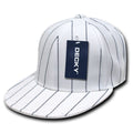 Decky RP3 Pin Stripe Fitted Snapback Hats High Crown 6 Panel Flat Bills Baseball Caps