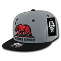 Whang W1 3D Cali California Republic Bear Snapback Hats 6 Panel Flat Bill Caps