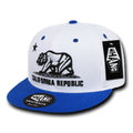 Whang W1 3D Cali California Republic Bear Snapback Hats 6 Panel Flat Bill Caps