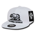 Whang W1 3D Cali California Republic Bear Snapback Hats 6 Panel Flat Bill Caps