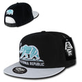 Whang W77 California Cali Republic Vinyl Bill Snapback Hats 6 Panel Flat Bills Caps