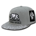 Whang W84 California Cali Bear Bandana Snapback Hats 6 Panel Flat Bill Caps