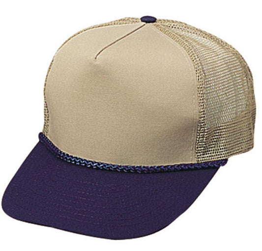 1 Dozen 5 Panel Trucker Baseball Cotton Mesh Braid Hats Caps Wholesale Bulk-Casaba Shop - Star Hats & Embroidery
