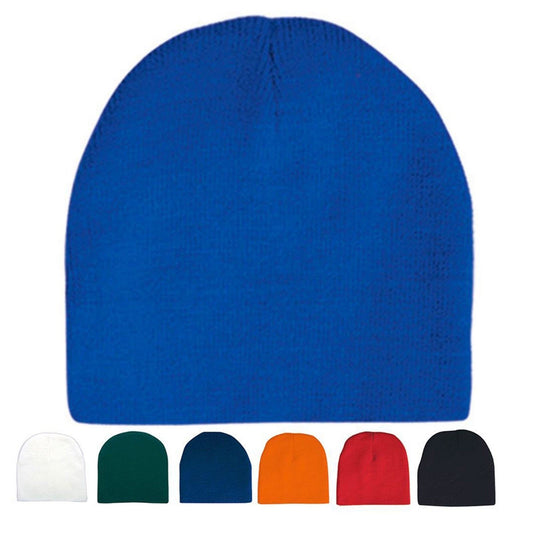 1 Dozen Beanies Classic Short Uncuff Warm Winter 8' Hats Caps Wholesale Lot Bulk-Casaba Shop - Star Hats & Embroidery