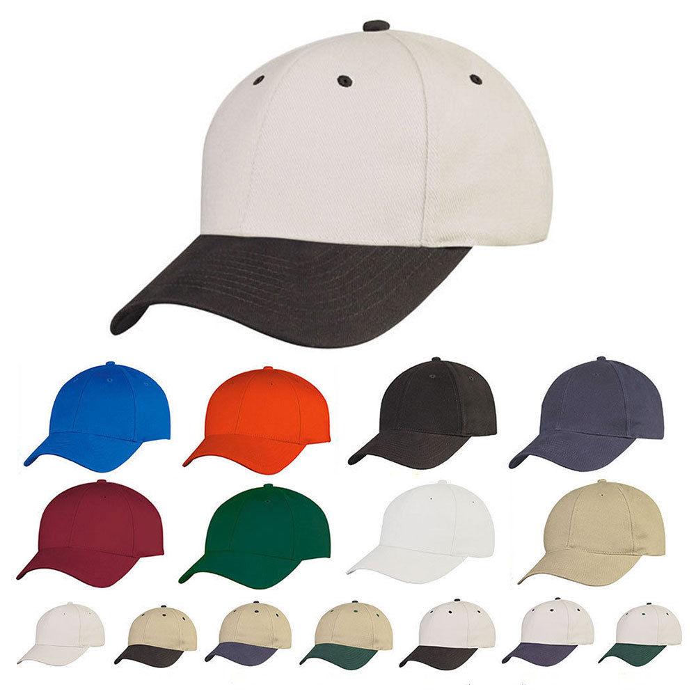 1 Dozen 100% Cotton 6 Panel Low Crown Baseball Caps Hats Wholesale Bulk-Casaba Shop